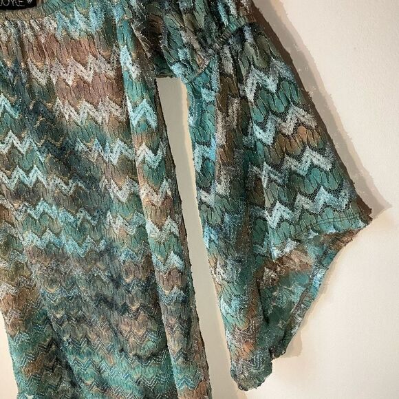 Joyce Dress, Size M, Sparkle Lace Overlay Mini, Statement Sleeves. Lana del Rey - Picture 14 of 14